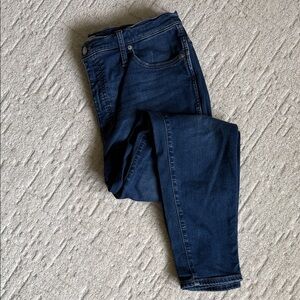 Madewell Dark Blue 10” high rise Skinny Jeans